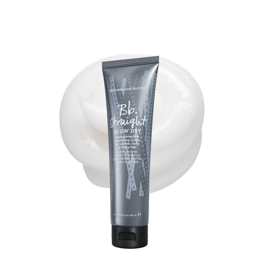 Bumble and bumble. Straight Blow Dry Heat Protective Hair Styling Cream |Protects Against Frizz, Humidity, and Heat|Smooth Sleek Blowouts|For Medium to Thick Curly, Wavy, Straight Hair Types, 5 Fl Oz