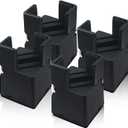 4Pcs Adjustable Furniture Risers with Screw Clamp, Sturdy Desk Risers for Desk Legs, Bed Risers Heavy Duty, Table Risers for Chair Frame Width from 2x4x3 in,
