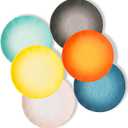 Melamine Dinner Plate Plastic Bread Butter Plates Set of 6 Pcs 11 inch Lightweight Shatter Proof Chip Resistant Dishwasher Safe (Multicolor)