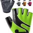 Tanluhu Cycling Gloves - Mountain Bike Half Finger Road Riding Gloves, Breathable, Shock-Absorbing, for Men and Women