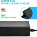 42V 2A Battery Charger 3 Prong Inline Connector Universal Power Supply for 36V Lithium Battery, 36V Pocket Mod, 36Volts Sports Mod Power Supply