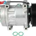 ECCPP AC Compressor Fast Cooling Fit for Chevrolet C4500 C5500 C6500 C7500 C8500 Kodiak 8.1L 2003-2009 Air Conditioning Compressor