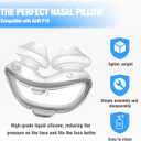 2 Packs Replacement Nasal Pillows for Airfit P10 Large, FSA/HSA Eligible, Lighter Weight and Better Seal, Replacement CPAP Supplies with Softer Silicone