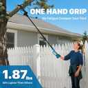 Electric Pole Saws for Tree Trimming, 6 Inch Mini Chainsaw Cordless 2-in-1 Pole Saw Battery Powered Tree Trimmer, Hand Held Chainsaw Long Bar Tree Branch Cutter, Wood Cutting Tools with 2 Batteries
