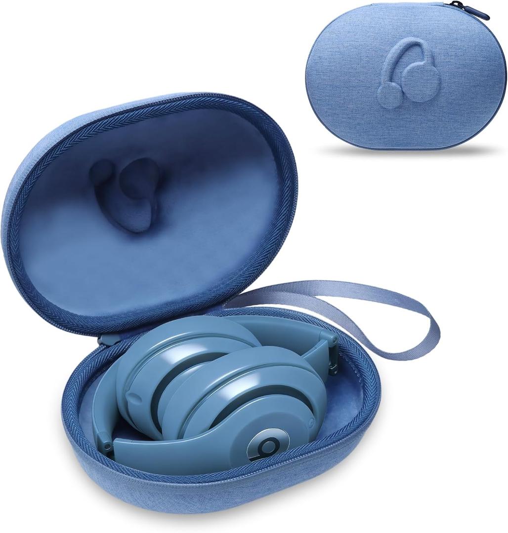 Headphones Carrying Case Compatible with Beats Over-Ear Headphones, Blue