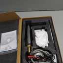 Automatic Sensor Touchless Bathroom Faucet, Waterfall Single Hole Bathroom Sink Faucet Stainless Steel, Hands Free Motion Sensor Lavatory Faucet with Hole Cover Plate (Regular Version, Black) (Chrome)