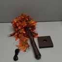 24 Inch Lighted Fall Maple Tree - 2FT Fall Decor Tabletop Tree with 36 LED Lights, 72 Maple Leaves, 6 Pines, Timer, Battery or USB Operated Artificial Tree Fall Decorations for Home