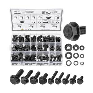 Mr. Pen- Nuts and Bolts Assortment Kit, 272 pcs, Black Carbon Steel, Grade 10.9, M6, M8, M10(12mm to 30mm), Flange Hex Head Metric Assorted Nuts and Bolts