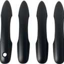 Door Handle Cover Trim Compatible with Toyota Camry 2018-2025 /Corolla 2019-2025 /Avalon 2019-2022 /Pruis Hatchback 2016-2024 Accessories Exterior Door Handles without Smart Key Holes Matte Black ABS