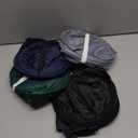 4 Pack Durable Collapsible Laundry Baskets, Mesh Foldable Laundry Basket, Pop Up Laundry Hamper with Pocket, Clothes Hamper with Reinforced Handles for Laundry, Bathroom, Kids Room, Dorm or Travel (Gray+Black+Navy+Green)