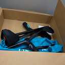 Forearm Crutches Pair+Forearm Crutches Pads, Elastic Crutches Padding for The Elbow, for Open Cuff Crutches, Shock Resistant Increases Walking Comfort Forearm Crutch Pads (Black Kit)