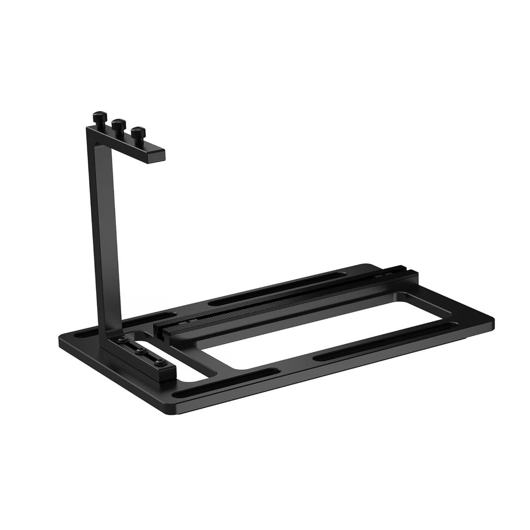 XRIKUI Vertical GPU Mount Bracket, Aluminum Alloy Graphics Card Holder with PCIe Riser Slot and 120mm Fan Support, Compatible with 2/3Slot GPUs for Custom PC Builds