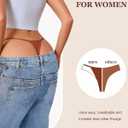 FINETOO 8 Pack Cotton Thongs for Women Sexy G-string Thong Ladies Panties Womens Underwear S-XXL