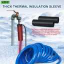 50FT Heated Water Hose for RV,Heavy Duty Heated Hose for Camper/Garden/Farm, 1/2" Inner Diameter,Temperatures Down to -40F, Prevent Freezing