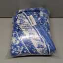 Blue White Floral Blanket for Bed, Couch, Soft Cozy Flannel Chinoiserie Throw Blanket Reversible Sofa Lightweight Breathable Rustic Stylish Home Decor Blanket Navy Blue 50 x 60 Inch