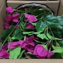 25" Hanging Geranium Basket Fuschia  Lush Artificial Flower Basket for Home & Outdoor Dcor