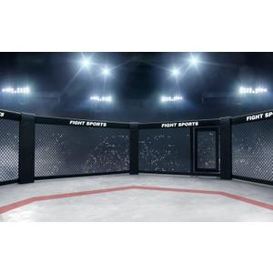 BELECO 7x5FT Fabric Boxing Backdrop Stadium Light 3D Arena Photo Backdrop Fight Sports Competition Ring Photography Background UFC Decor Baby Shower Birthday Party Boys Men Photo Props (Gym-22)