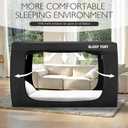 YAVIL Bed Tent Queen Bed Canopy Tents for Kid and Adult - Portable Dream Tent Indoor Sleeping 93% Blackout Tents