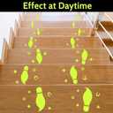 3 x St. Patricks Day Luminous Leprechaun Footprints Glow in The Dark Paddys Decals Stickers Shamrock Gold Coin Saint St Pattys Day Party Decorations Classroom Floor Window Green Decals