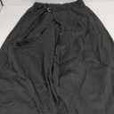 Women's Casual Wide Leg Pants Summer Clothes Pleated Elastic Waist Loose Palazzo Trousers , Size L