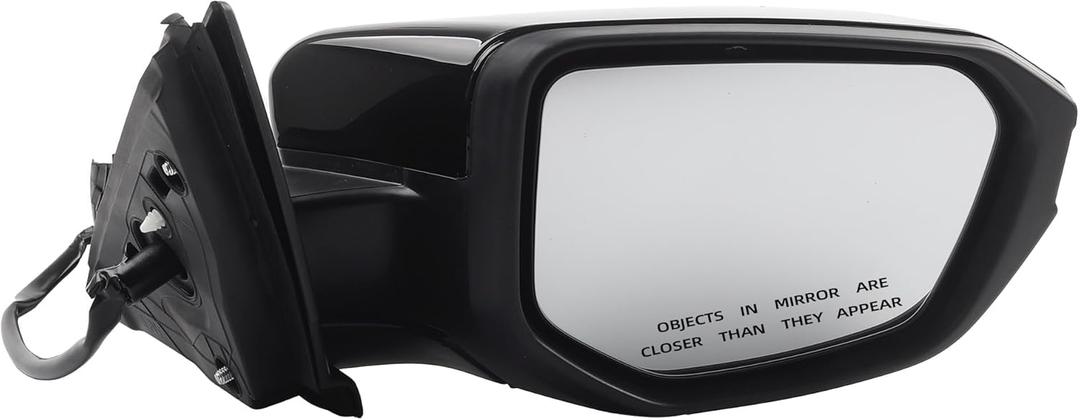 Dasbecan Right Passenger Side Door Mirror Compatible with Honda Civic 2016-2021 Power Glass Non-Heated Manual Folding Paint to Match Replaces 76208TBAC03ZA HO1321283 Black 3Pins (For US Built Models) (Right-3Pins)