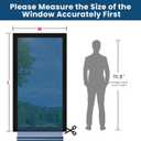 ADD.HERES One Way Window Privacy Film, Sun Blocking Anti UV Reflective Static Cling, Window Tint for Home and Office, No Glue Garage Solar Paper, Blue Silver, 23.6" x 78.7"