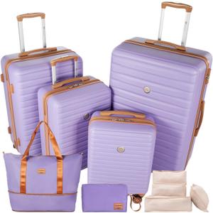 Travelhouse 10-Piece Hardshell Luggage Set with Spinner Wheels & TSA Lock