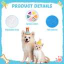 LEBENGURU 12 Pack Mini Party Hats for Stuffed Animals, Felt Cone Birthday Party Hats for Dolls Dog Cat Rabbit Puppy Animal