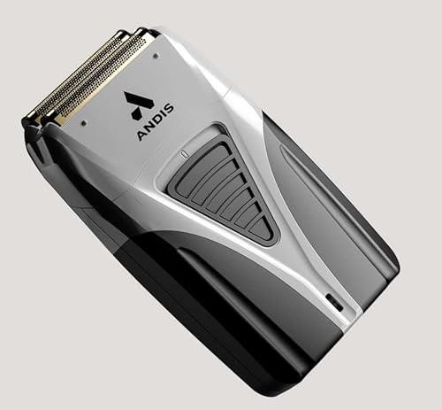 Andis TS-2 17255 Pro Foil Lithium Titanium Foil Shaver, Cord/Cordless, Smooth Shaving Cordless Shaver with Charger, Black