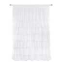 Tadpoles Layered Tulle Window Valance, Girls Window Valance for Nursery Room Bedroom, White, 63 Inch