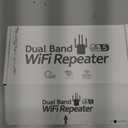 WiFi Extender, WiFi Extender Signal Booster Dual-Band(5.8G&2.4G) Wireless Repeater Coverage to 12880 sq. ft & 105 Devices, 1-Tap Setup, Supports Ethernet Port, Faster Speed