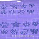 GLOCTO Magic Flock 12" x1Yard and Hotfix Tape 2yards for Rhinestone Template Stencil Rhinestone Flock for Hotfix Rhinestones for Any Cutting Machines