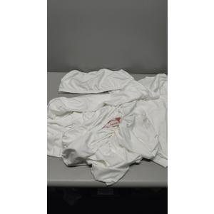 Iwemek Two Pieces Set,Pants and Top, White Colot, Size XL