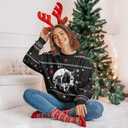 99TIMORO Funny Ugly Christmas Sweater for Men and Women, Holiday Pullover 2025, Novelty Crewneck Sweatshirt, Festive Gift (XL)