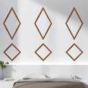 Maasechs 3 Set Peel and Stick Wall Molding Kit, Premade Accent Molding Wainscoting Panel for Interior Wall Moulding Decor, Ready to Assemble Wainscoting Accent Panel, 30 x 16.5 Inches(Wood Color)