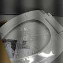 Toilet Seat Cover Elongated Durable PP Toilet Seat with Slow Close Hinges, Easy Clean White Replacement for American Standard Toilets
