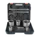 BINOTA 9PCS Concrete Hole Saw Kit, Rotary Hammer Core Bit Hole Saw, with SDS Plus and SDS MAX Shank, for Concrete Cement Brick Wall Stone Masonry, Core bit Set 30 40 65 80 100 mm