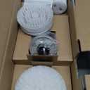 Ultrean Spin Brush, Cordless Electric Spin Scrubber with 4 Replaceable Brush Heads Adjustable Extension Handle, 2 Speed Shower Scrubber for Cleaning Bathroom, Tile, Floor, Tub (White)