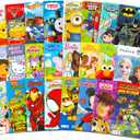 24 Pack Small Coloring Books for Kids Ages 4-8, 2-4 - Bulk Coloring Bundle Classroom Rewards, Prizes, PreK Kindergarten Party Favors with Disney, Nick, More | Mini Activity Books for Boys, Girls