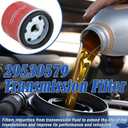 2 x Transmission Filter 29539579 Fits for Allison 1000 2000 2400 Series, Chevy Silverado 2500HD 3500HD GMC Sierra 2500HD 3500HD, Chevy Kodiak/GMC Topkick C4500 C5500, Replaces 29531007 29537268 (1 Pack)