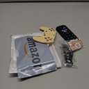 2PCS Silicone Baby Teething Toys, Game Controller Teething Toys and Phone Teething Toys with 2PCS Pacifier Clip,BPA Free Silicone Baby Controller Teething for 3+ Months,Frozen Chew Toy(Black&Beige)