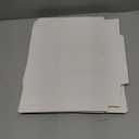 50pcs Cookie Boxes with Window, 6x6x3 Inches White Bakery Boxes, 60 Pcs Stickers,for Small Cookies, Treats, Candy, Desserts, Chocolate Covered Strawberries,Mini Cake Boxes