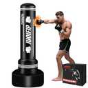 Freestanding Punching Bag with Stand, Men Standing Kickboxing Bag, Heavy Boxing for Adult Teens, Suitable for MMA Dummy Karate Home Gym Training Equipment （Excludes Gloves and Pumps）