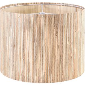 GOSO 13" Straw Boho Lamp Shade for Table Lamps Floor Lamp,Medium Yellow Lampshades Replacement-13" Top x 13" Bottom x 10" HighSpider) Drum Lamp Shades Modern for Living Room,Assembly Required (Yellow-staw woven)