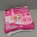 American Kennel Club Female Dog Wrap, Disposable Diapers with Wetness Indicator, Small, 50 Count