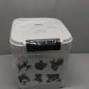 Rice Container - Flour Rice Dispenser 20lbs/10kg/10.6qt Food Grain Cereal Bins Pet Food Storage Laundry Pods Container for Household Pantry Organization (20lbs)