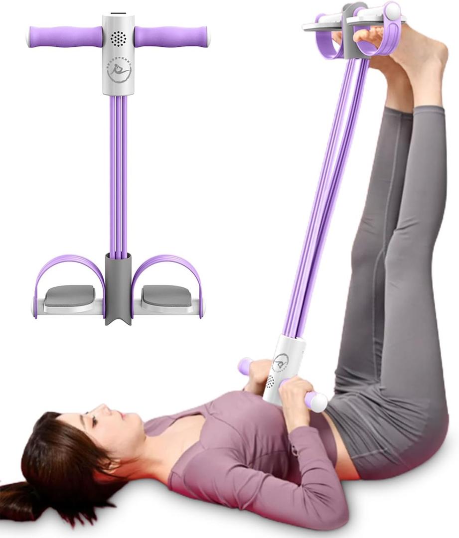 Resistance Bands with Handles (6-Tube Chest Expander)  Exercise Bands for Home Workout & Physical Therapy, Smart Voice Prompt  One Piece for Women & Men