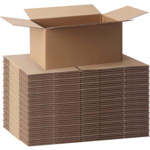 CRUGLA 40 Packs Shipping Boxes 8x6x4, Cardboard Boxes for Small Business, Corrugated Mailing Box Bulk for Packaging (Brown)