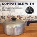 Lid Knob Replacement/Cookware Pot Knob(1PCS Cover knob with Screw) Fits for Magnalite GHC,Wagner Ware (1Pcs Round)