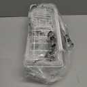 Veken 6-Pack Rustproof&Waterproof Shower Caddy, Adhesive Shelves Rack with Soap Holder, Large Bathroom & Washroom Organizer, No Drilling Wall-Mounted Kitchen&Home Decor,Ideal for Bathtub Storage,White